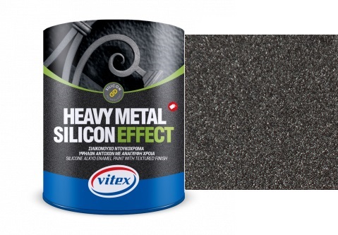 Vitex Heavy Metal Silicon Effect   - štrukturálna kováčska farba 767 Granite  2,25L